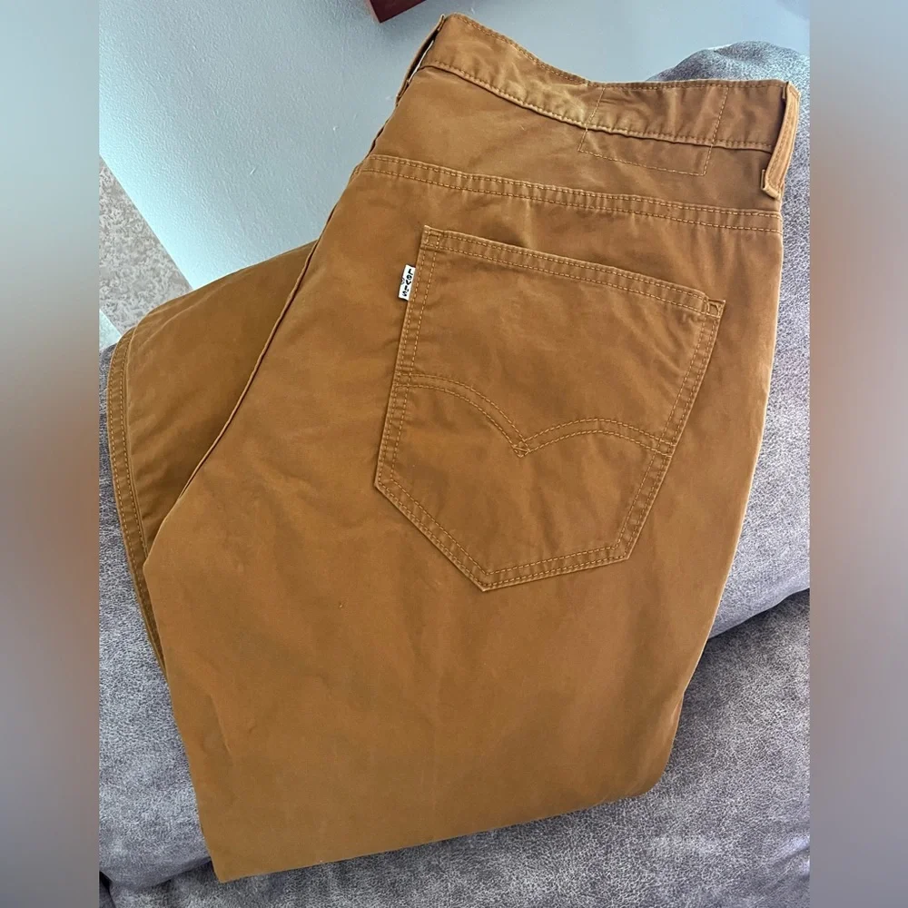 Mens Levi Strauss & Co. 6 Pocket 100% Cotton Carhartt Brown Work/Casual Pant - Picture 1 of 9